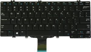 AUTENS Replacement US Keyboard for Dell Latitude 5280 5289 7280 7290 7380 7389 7390 Laptop No Frame (No Backlight)