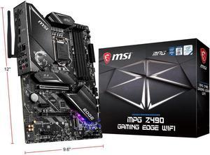 MSI MPG Z490 GAMING EDGE WIFI LGA 1200 Intel Z490 SATA 6Gb/s ATX Intel Motherboard