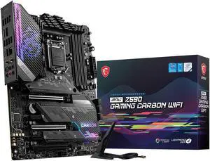 MSI MPG Z590 GAMING CARBON WIFI LGA 1200 Intel Z590 SATA 6Gb/s ATX Intel Motherboard