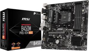 MSI B450M PRO-VDH AM4 AMD B450 SATA 6Gb/s USB 3.1 HDMI AMD Motherboard