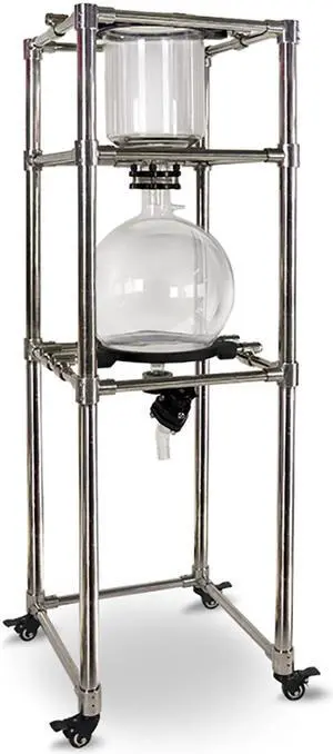 50L Vacuum Filter Glass Funnel with PTFE Orifice plate Buchner Funnel Big Liquids Impurities Removal