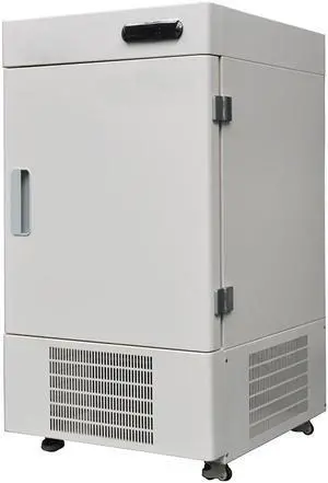 -86 °C 108L Vertical Ultra Low Temperature Freezer, Deep Refrigeration Refrigerator with Controller,110V