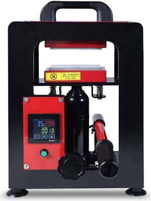 10 ton Heat Press with Dual 2.4"x4.7" inch Heating Plates (0-482°F) LCD Touch Panel can be timed and Temperature Adjustable