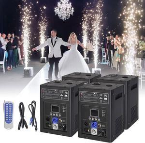 4PCS LCD Stage Effects Machine 600W Special Equipment Adjustable Height 3-16.5Ft DMX Stage Firework Machine With Wireless Remote Control For Wedding Musical Show