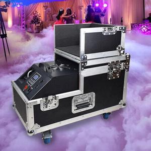 Fog Machine 3000W Water Base Smoke Machine Dry Ice Effect Haze Machine DJ Water Fog Haze 2 Big Water Tanks with Outlet