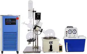 Rotary Evaporator 5L Turnkey Combination HNZXIB RE-501 Rotavaps Vacuum Pump Refrigerated Circulating Pump Cooling Chiller 110V Laboratory Equipments