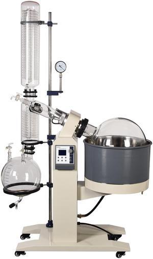 HNZXIB R1050 Rotary Evaporator 50L Large Volume Rotavap Automatic Lifting Water Bath Negative Pressure Evaporating Lab Device Essential oil Industry Equipment