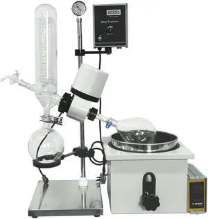 Lab Equipment 2000ml Rotary Evaporator RE-201D Factory Price 220V HNZXIB Rotavap 2L Rotating Flask Laboratory Evaporation Milk Concentration