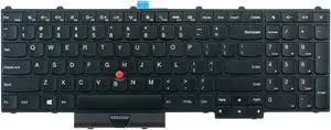 AUTENS Keyboard for Lenovo ThinkPad P50 P51 P70 P71 (Not Fit P50s P51s) Laptop 4 Screws Column (No Backlight), US Laptop Keyboard Replacement