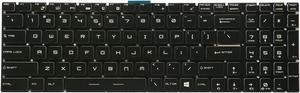 AUTENS Replacement US Keyboard for MSI GS60 GS63 GS63VR GS70 GS72 GT62 GT62VR GT72 GT73VR GE62 GE62VR GE63 GE72 GE73 GE73VR PE60 PE62 PE70 GL62 GL72 GP62 GP72 WS60 WS70 WS72 Only White Backlight