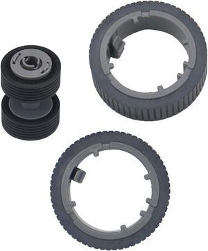 AUTENS Replacement Scanner Brake Pick Roller Set for Fujitsu fi-7140 fi-7240 fi-7160 fi-7260 fi-7180 fi-7280 fi-7300NX, Part No PA03670-0001 PA03670-0002