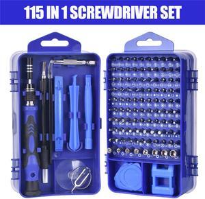 115 in 1 Screwdriver Set Precision Tools, Multi Screwdrivers Sets with Case, Repair Screw Driver Kit for Computer/Eyeglass/PC/Laptop/Mobile Phone/Watch/Camera/TV/PS4/Other Electronic Devices (Blue)