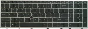 AUTENS Keyboard for HP EliteBook 850 G5, 850 G6, 755 G5, 755 G6, ZBook 15u G5, 15u G6 Laptop Silver Frame (No Backlight), US Laptop Keyboard Replacement