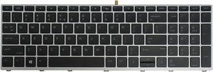 AUTENS Keyboard for HP ProBook 450 G5, 455 G5, 470 G5, 650 G4, 650 G5, 655 G4, 655 G5 Laptop Silver Frame Backlight No Pointer, US Laptop Keyboard Replacement