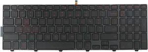 AUTENS Keyboard for Dell Inspiron or Vostro 3541 3542 3543 3545 3546 3547 3548 3549 3551 3552 3553 3558 3559 3561 3562 3565 3567 3568 3572 3573 3576 3578 Laptop Red Backlight, US Keyboard