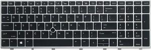 AUTENS Keyboard for HP EliteBook 850 G5, 850 G6, 755 G5, 755 G6, ZBook 15u G5, 15u G6 Laptop Silver Frame (Backlight), US Laptop Keyboard Replacement