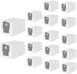 16 Pack Dust Bags for Roborock Q Revo Series, S8 MaxV Ultra, S8 Max Ultra, Saros 10 10R Z70, Qrevo S, Qrevo Plus, Qrevo Master, Qrevo Pro, Qrevo MaxV, Qrevo Slim Robot Vacuum Cleaner