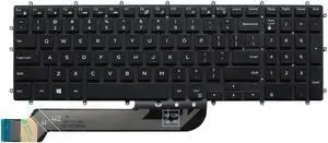 AUTENS Keyboard for Dell Inspiron 3579 3583 3779 5565 5567 5570 5575 5587 7566 7567 7577 7588 5765 5767 5770 5775 7773 7778 7779 Laptop No Frame (No Backlight), US Laptop Keyboard Replacement