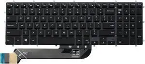 AUTENS Keyboard for Dell Inspiron 3579 3583 3779 5565 5567 5570 5575 5587 7566 7567 7577 7588 5765 5767 5770 5775 7773 7778 7779 Laptop No Frame (White Backlight), US Laptop Keyboard Replacement