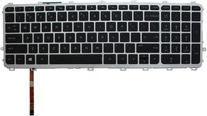 AUTENS Keyboard for HP Envy (TouchSmart) 17-j000 17t-j000 CTO 17-j100 17t-j100 CTO Series Laptop Silver Frame Backlight, US Laptop Keyboard Replacement