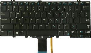 AUTENS Keyboard for Dell Latitude 5280 5289 7280 7290 7380 7389 7390 Laptop No Frame (Backlight), US Laptop Keyboard Replacement