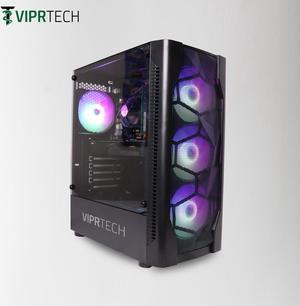 ViprTech Prime Gaming PC Computer Desktop - Intel i5-3570, NVIDIA GTX 750 Ti, 16GB RAM, 1TB HDD, RGB, WiFi, Windows 10 Pro, 1 Year Warranty