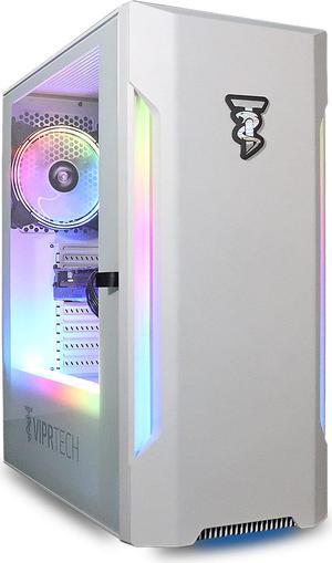 ViprTech Prime Gaming PC Computer Desktop - Intel Core i5 (3.8Ghz), NVIDIA GTX 750 Ti, 16GB RAM, 1TB HDD, RGB, WiFi, Windows 10 Pro, 1 Year Warranty, White
