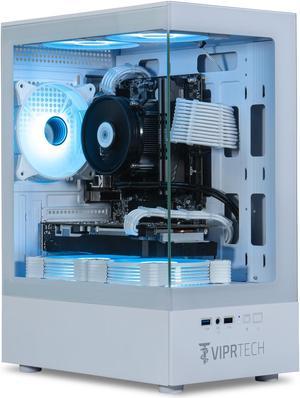 ViprTech Avalanche 2.0 Gaming PC Computer Desktop - AMD Ryzen 7 (4.1Ghz Turbo), AMD Radeon RX 580 8GB, 32GB DDR4 3200, 1TB NVMe SSD, 700W PSU, VR-Ready, RGB, WiFi, White