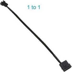 4-Pin Molex to 3 Pin / 4 Pin PMW 12V PC Case Computer Cooler Cooling Fan Splitter Y Power Adapter Cable