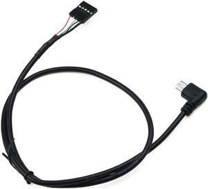 USB Interface CPU Cooler Cable For CORSAIR Hydro Series H80i/H100i/H110i/H115i Black Plastic Material 58cm