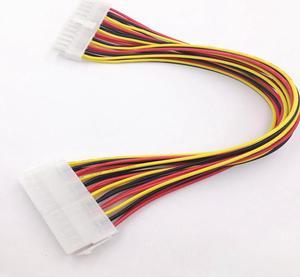 30cm 24Pin Power Supply Cable 20+4Pin Motherboard Adapter Extension Cables Cord Extended Line 18AWG for PC Computer Desktop NEW