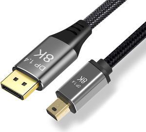 DP Cable 7680*4320 for Video PC Laptop TV to DP 1.4 8K 60hz Cable Ultra-HD UHD 4K 144hz Mini DP 1M