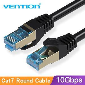 Cat7 Ethernet Cable RJ45 Gigabit Network Lan Cable 10Gbps SSTP rj45 Patch Cord for PC Router Laptop Cable Ethernet(Black 9.84ft)