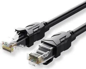 Ethernet Cable Cat6 Lan Cable UTP RJ45 Network Patch Cable For PS PC Internet Modem Router Cat 6 Cable Ethernet(Black Round 6.56ft)