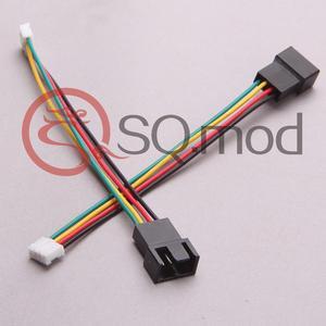 5pcs/lot PCI-E Graphics Video Card PWM Fan Power Supply Lead Cable 4Pin Small Type to Mainboard 4P Compatible with 3Pin