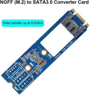 M2 TO SATA M.2 NGFF SATA to 7Pin SATA Converter Adapter Card Horizontal 1PCS NGFF1ST N01 Adapter Card