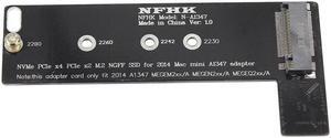 NVMe M2 SSD Converter Card to for Apply Mac Mini 2014 A1347 MEGEN2 MEGEQ2 Adapter Raiser PCI Express NGFF 760P 600P Riser Ca