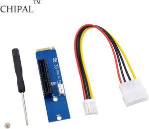 New NGFF M2 M.2 to PCI-E 4x 1x Slot Riser Card Adapter Male To Female PCIE Multiplier For Miner Mining Machine