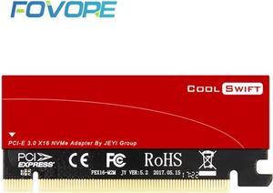 PCI express NGFF M2 SSD NVMe adapter 2280 M2 to PCI e x16 adapter m key M.2 PCI e PCIe Card with Heat dissipation aluminum box