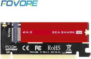 Adapter M.2 PCI e to M2 PCI M.2 SSD NVMe PCIe M2 Adapter PCI e x16 M Key for 2230 2280 Size