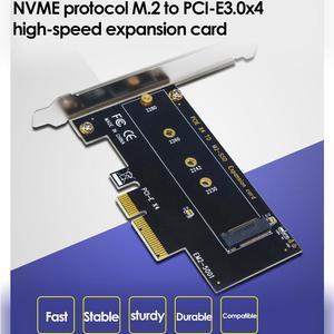 Add On Card NVME Adapter Card M.2 To PCI E 3.0X4 High Speed Computer Expansion Card M2 NGFF M Key SSD Conversion Card