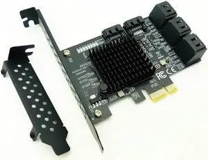 8 Port SATA 3 PCI Express Expansion Card PCI E SATA Controller PCIE 1X to SATA Card SATA3.0 6Gb Adapter Add On Cards for HDD SSD