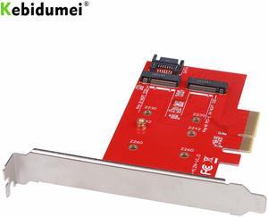 M Key and B Key SATA Port Expansion Card NGFF TO PCIE X4 Adapter Support PCI Express 3.0 2230 2242 2260 2280 Size M2