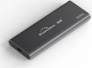 Blueendless M2 SSD Case NVME Enclosure SSD Case M.2 to USB Type C 3.1 Adapter for NVME PCIE NGFF SATA M/B Key SSD Caddy