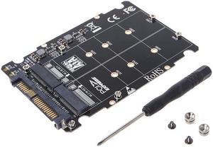 M.2 SSD to U.2 Adapter 2 in 1 M.2 NVMe Key B/M NGFF SSD to PCI-e U.2 SFF-8639 Adapter PCIe M2 Converter Desktop Computer