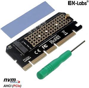 M.2 SSD NVME PCIe Gen3 X4 X8 X16 Adapter Card,M Key M2 NVMe AHCI 2230 2242 2260 2280 SSD to PCIe 3.0 Converter w/ Thermal Pad