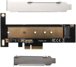 PCI E PCI Express 3.0 X4 to NVMe M.2 M KEY NGFF SSD PCIE M2 Riser Card Adapter Support 2230 2242 2260 2280 Size NVMe M.2 SSD