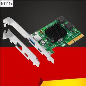 USB 3.1 Type C PCIe Expansion Card PCI e to Type C & Type A 3.0 USB Adapter USB 3.1 Gen 3 PCI Express Controller Hub For Desktop