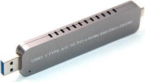 Nvme To Usb Adapter,10 Gbps Usb3.1 Gen 2 M.2 Pcie Ssd To Type A+ TYPE C Card ,Usb To M2 Solid State Drive (Key M) fixed