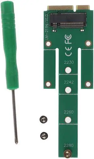 mSATA to M.2 NGFF Adapters Convert Card 6.0Gb/s NGFF M.2 SATA Bus SSD B Key to mSATA Male Riser M.2 Adapter for 2230 2280 M2 SSD